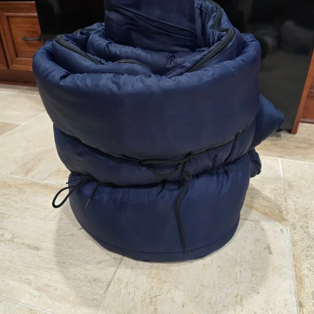 Coleman Brazos sleeping bag 20-30 degrees‎ navy blue roll up lined